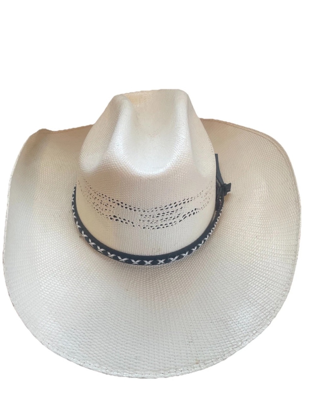Cody James Mens Cowboy Western Rodeo  Stetson Hat with Black Band - Cream